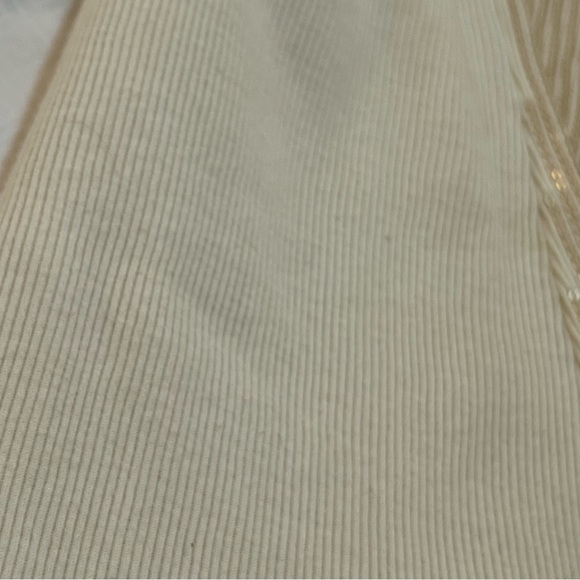 EXPRESS tank top small petite tiny sequins on front cream color - Picture 6 of 6